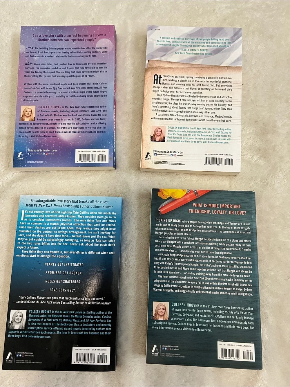 Colleen Hoover Paperback Books